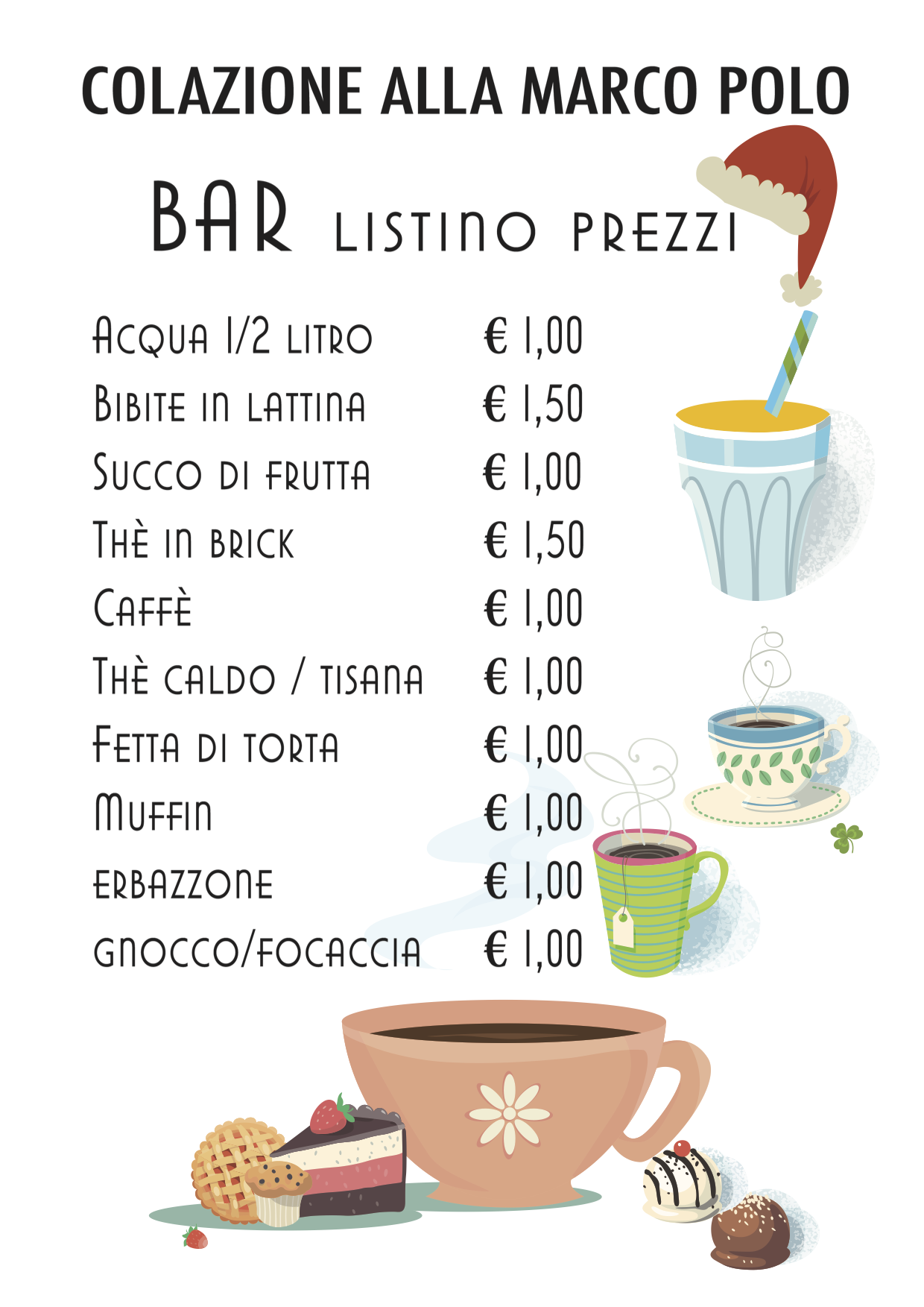 listino bar2017 colazione