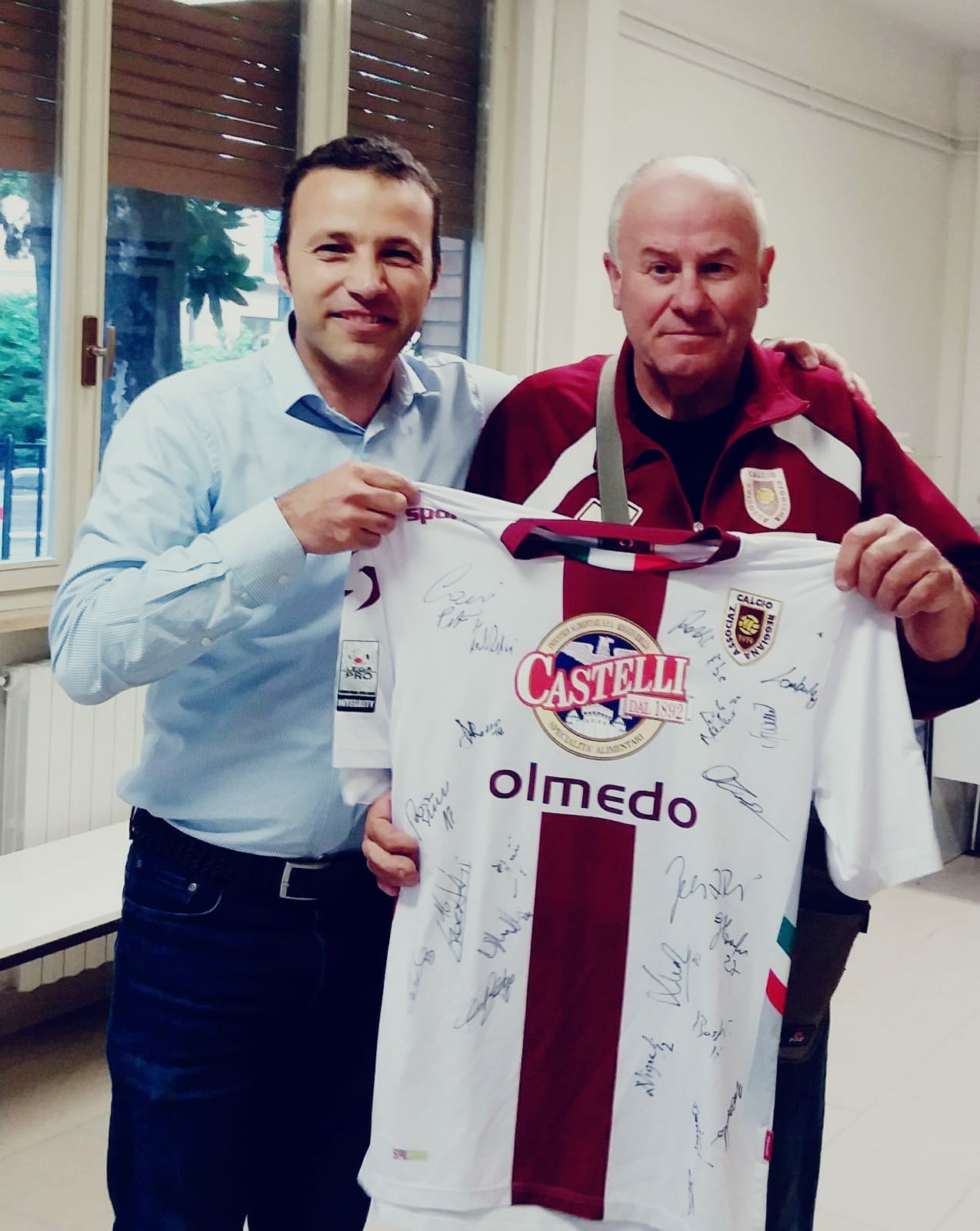 Consegna maglia Reggiana