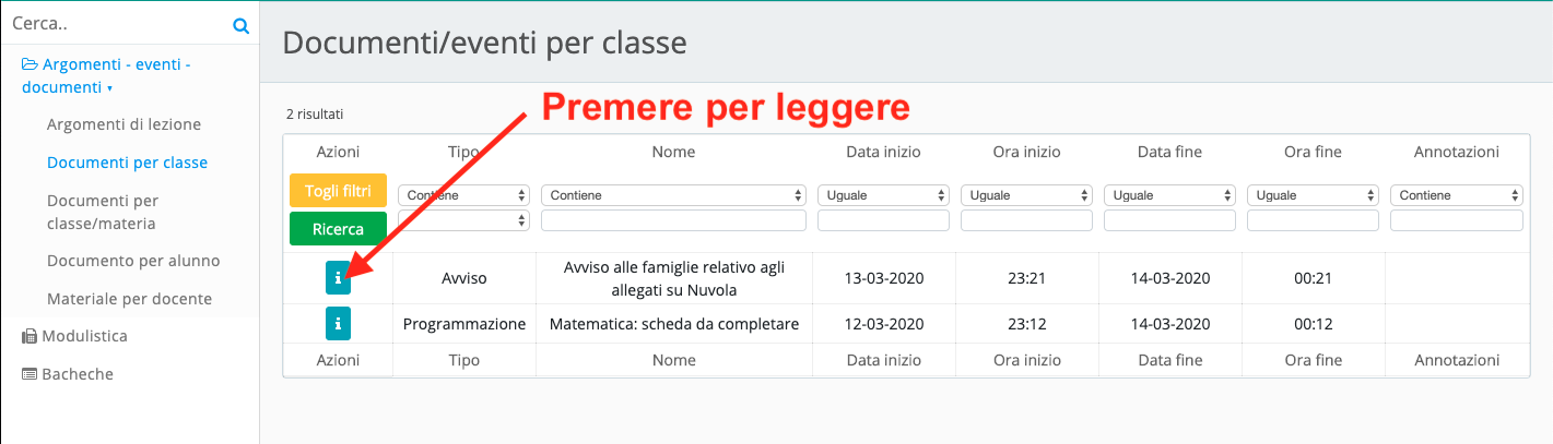 Comunicazione primaria P2 2020-03-14